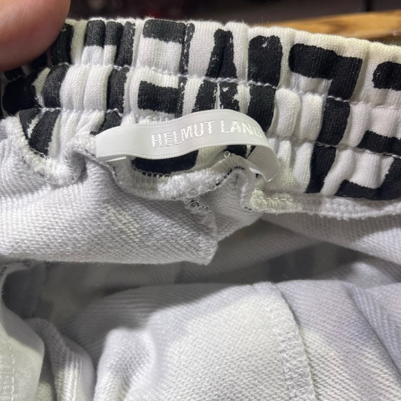 Helmut Lang HLM 59436 Mens White All Over Jogger Sweatpants Size M - Picture 10 of 14